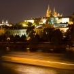 Prague castle at night